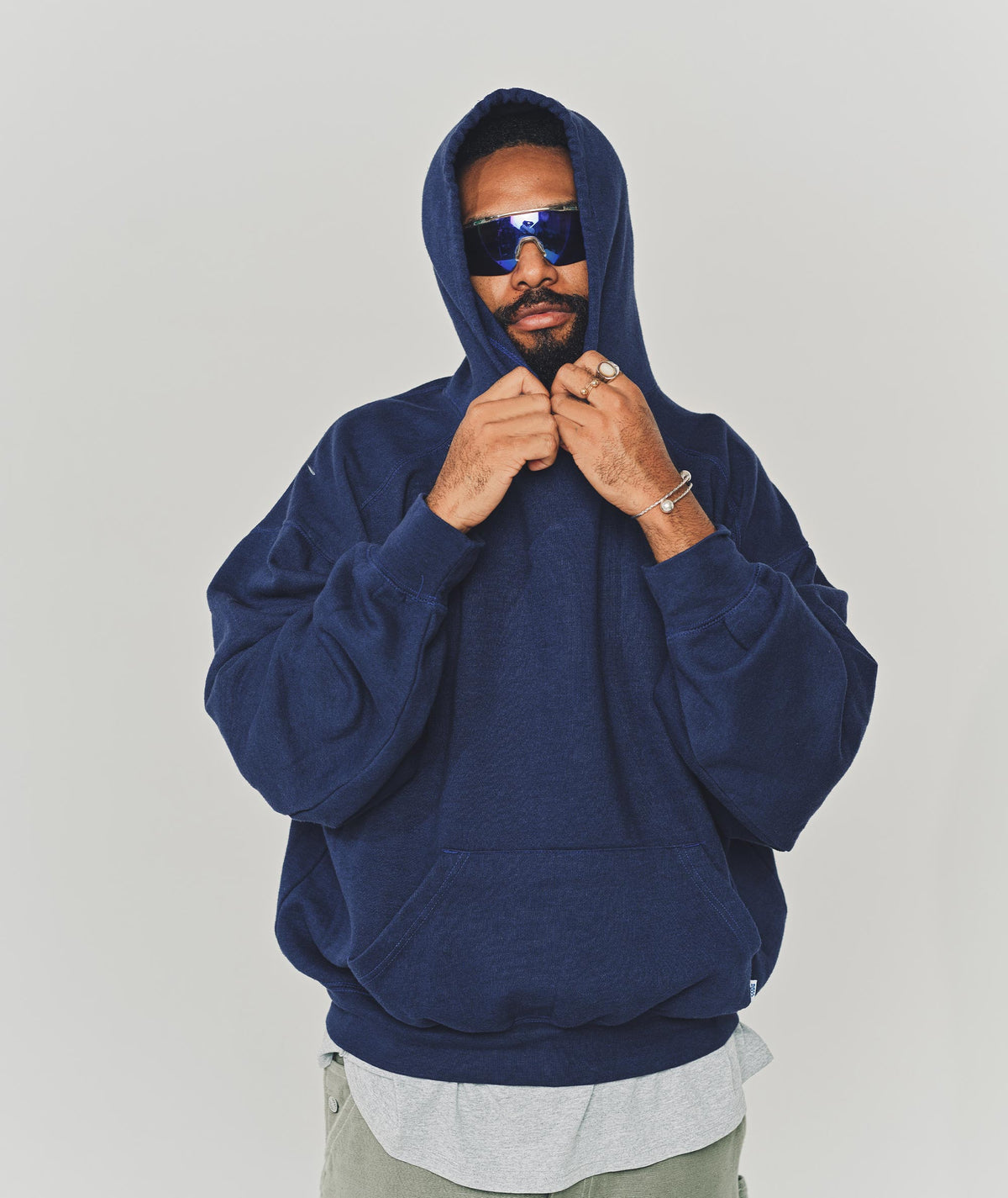 Solid Hooded Sweatshirt